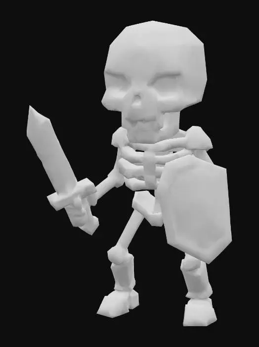 3D model for Skeleton Warrior