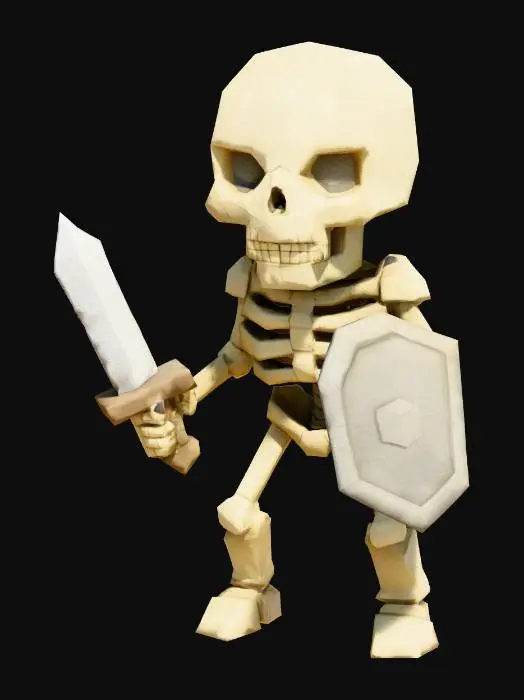 3D model for Skeleton Warrior