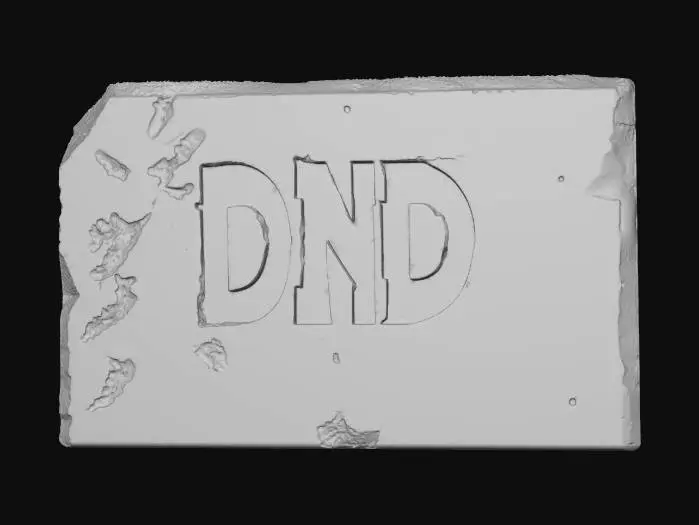 3D model for Rugged Block Letters DND