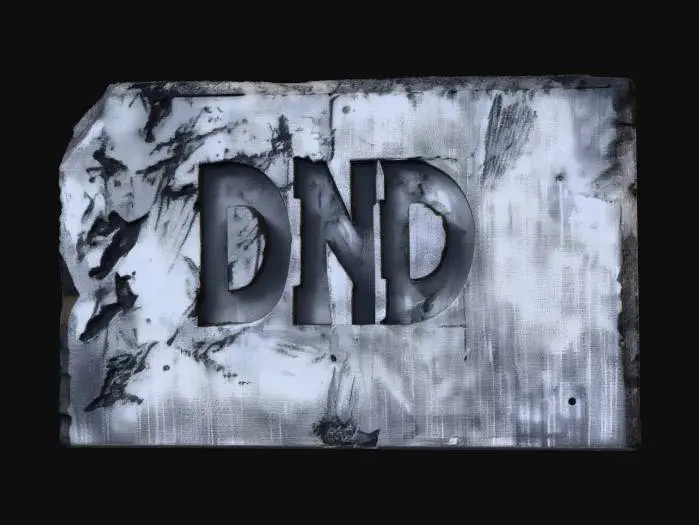 3D model for Rugged Block Letters DND