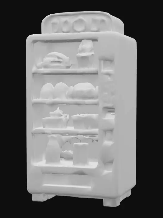 3D model for Retro Food Vending Machine