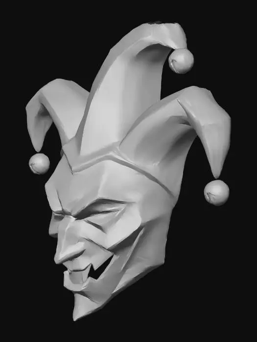 3D model for Low-Poly Jester