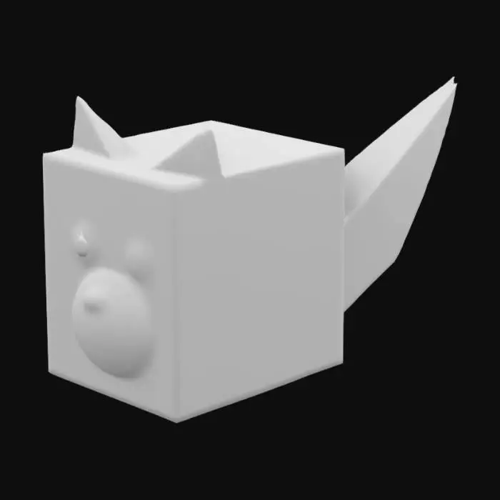 3D model for Cubist Fox