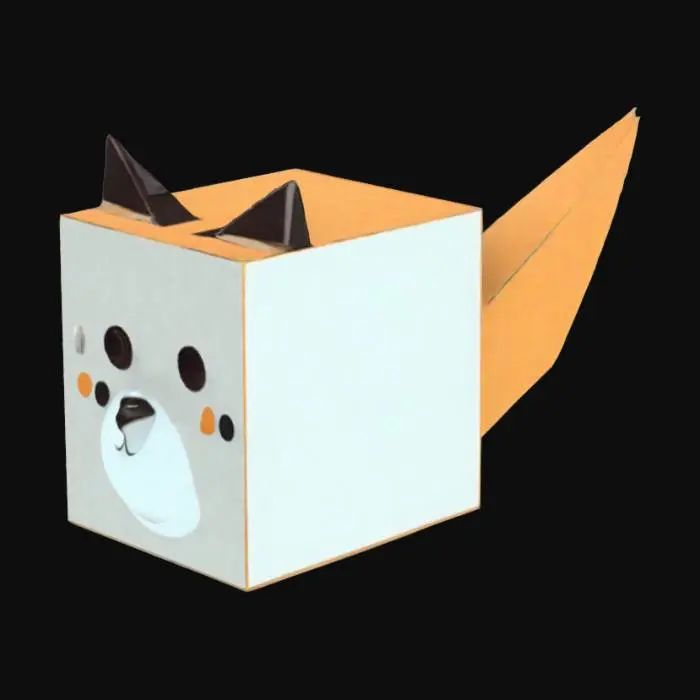 3D model for Cubist Fox