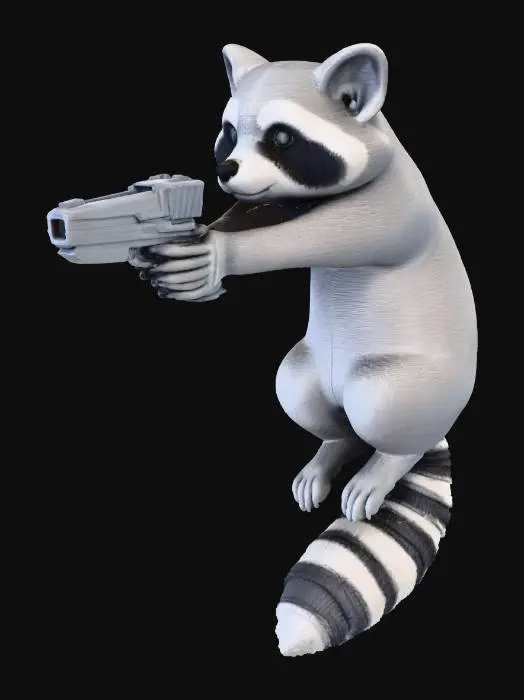 3D model for Raccoon Vigilante