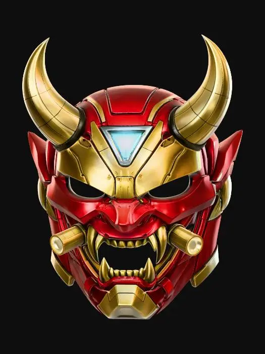 3D model for Crimson Oni Mask