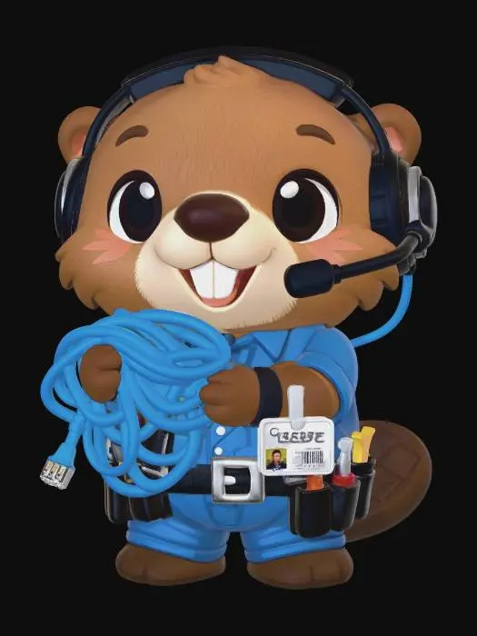 3D model for Castor the Cable Technician