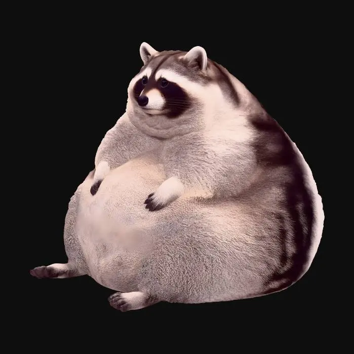 3D model for Chonky Raccoon