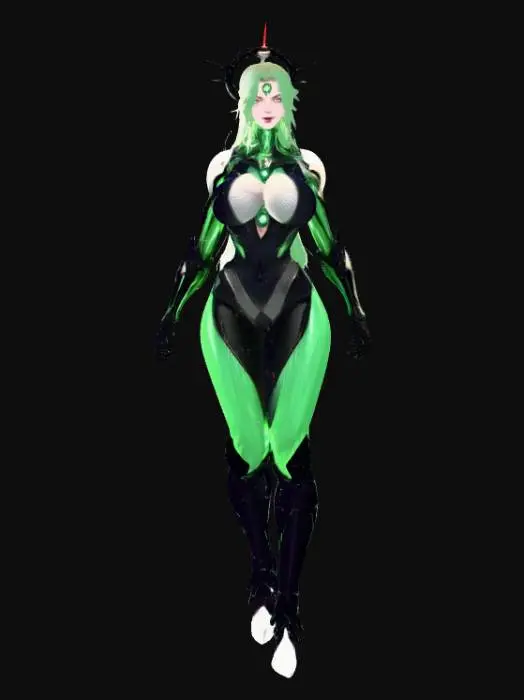 3D model for Emerald Empress at Sunset