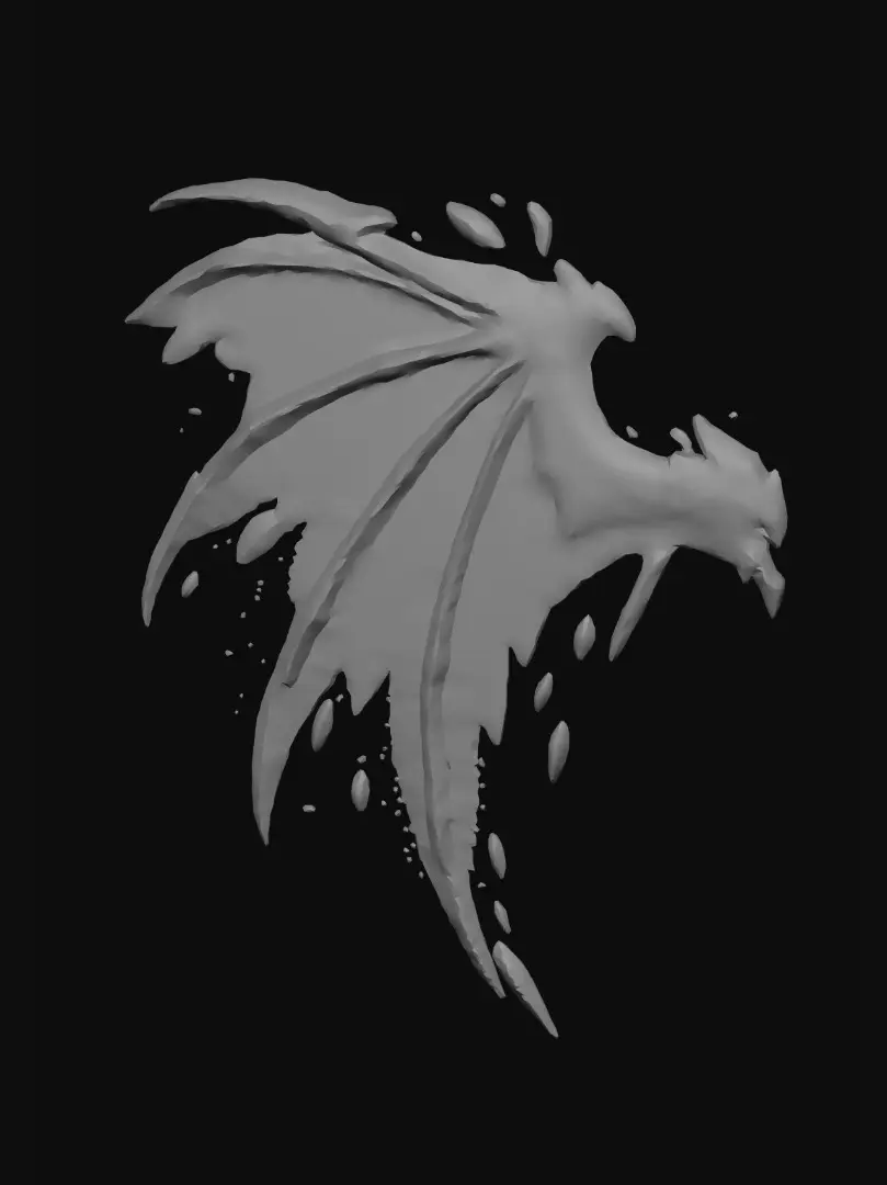 3D model for Crystalwing Dragon