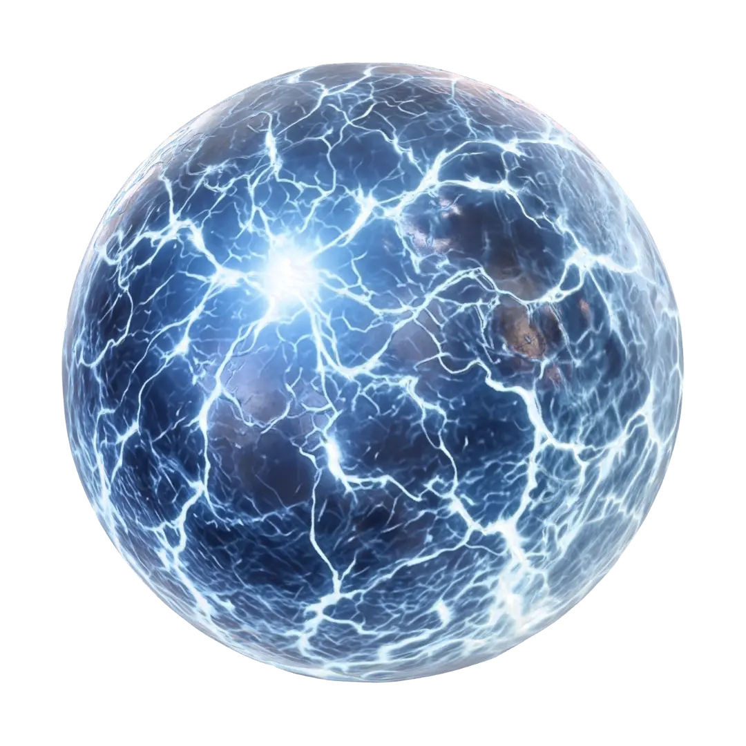 Thunder Orb - Electric 3D model, vytvořený pomocí AI