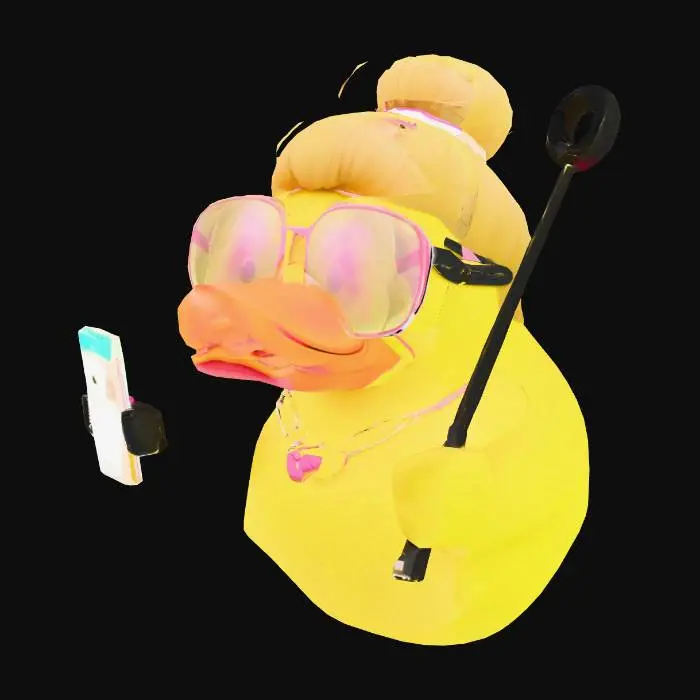 3D model for Glam Duck Selfie Time