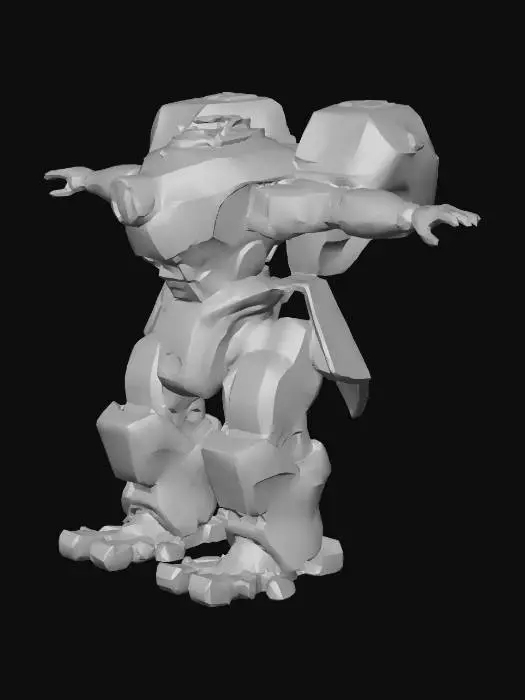 3D model for Bison Class Battle Mech