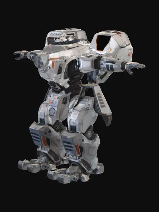 3D model for Bison Class Battle Mech