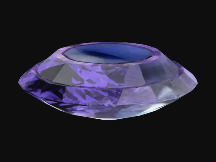 3D model for A Perfectly Symmetrical Gemstone. Custom cut, Highly Detailed, Ultra Realistic, Polished