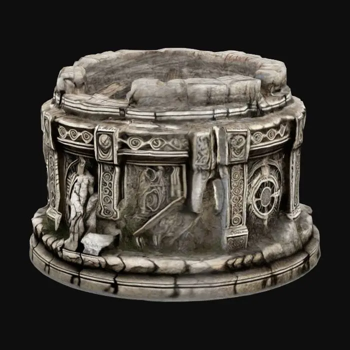 3D model for Ancient Ruins Firepit