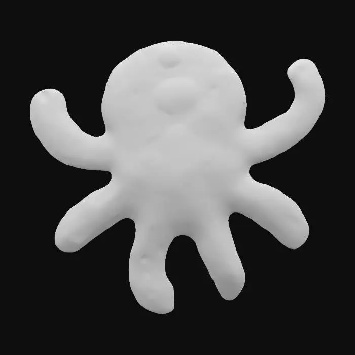 3D model for Octopus chocolate chip cookie , the octo-pookie