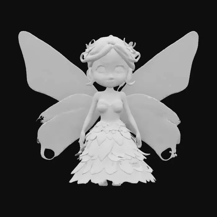 3D model for #realistic# #fairy#, MESHY 5 PLEASE FIX TEXTURING  
