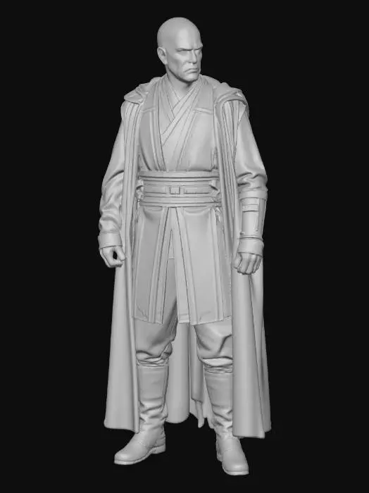 3D model for Jedi Knight in Brown Robes