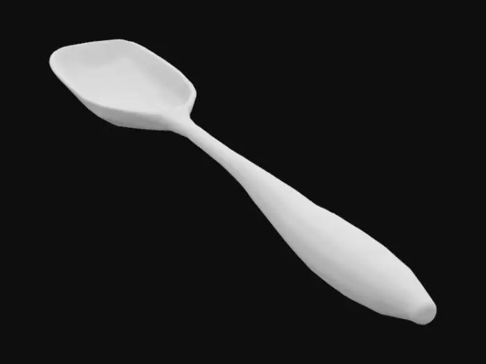 3D model for plstic spoon
