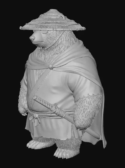 3D model for Samurai Polar Bear