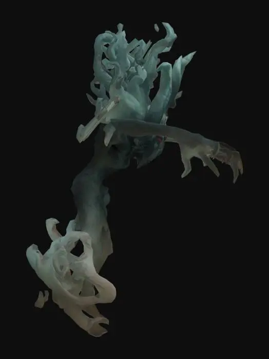 3D model for Barely humanoid creature called Nyarlathotep. Feature swirling mists, multiple eyes, and fluid, ever-changing forms that reflect the chaos of the Cthulhu Mythos. Abhorrent, non-Euclidian geometry. 