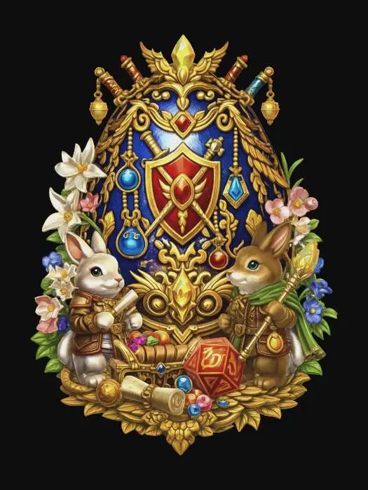 3D model for Rabbit Knights and the Sapphire Shield, #EasterEgg2026#