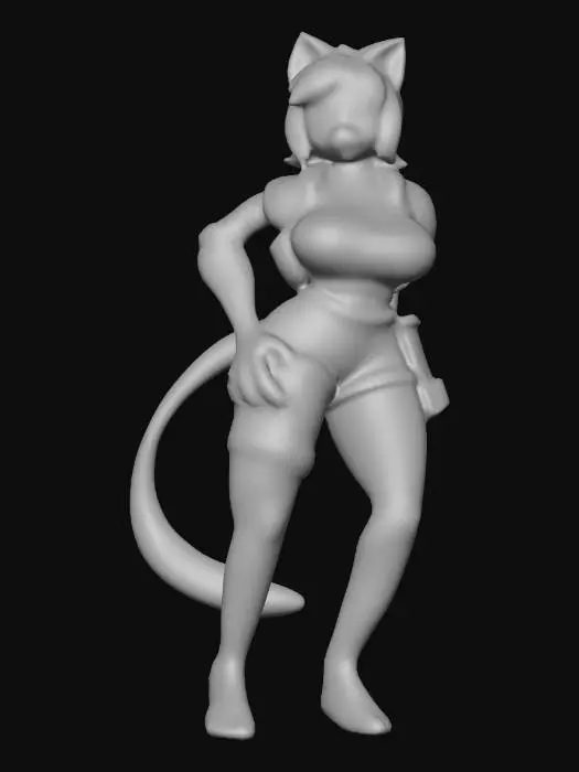3D model for Catgirl Fortnite Style