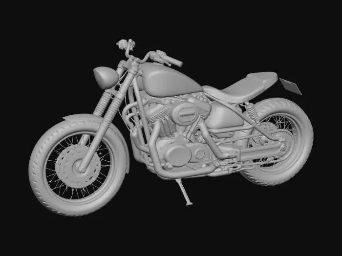 3D model for Harley Davidson bobber