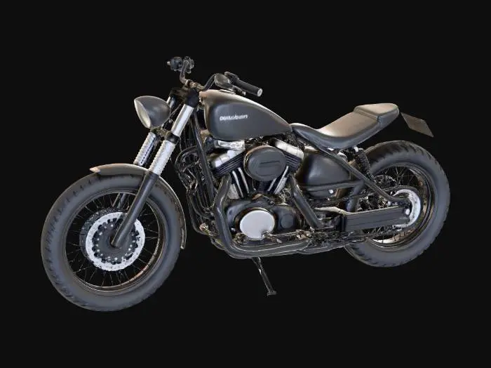 3D model for Harley Davidson bobber