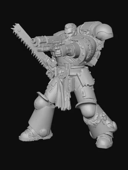3D model for Space Marine Warrior