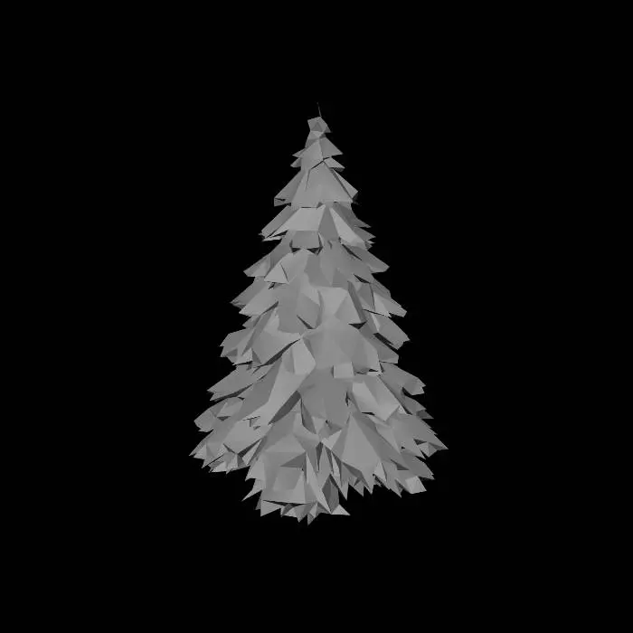 3D model for Snowy Evergreen