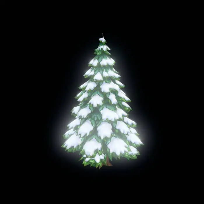 3D model for Snowy Evergreen