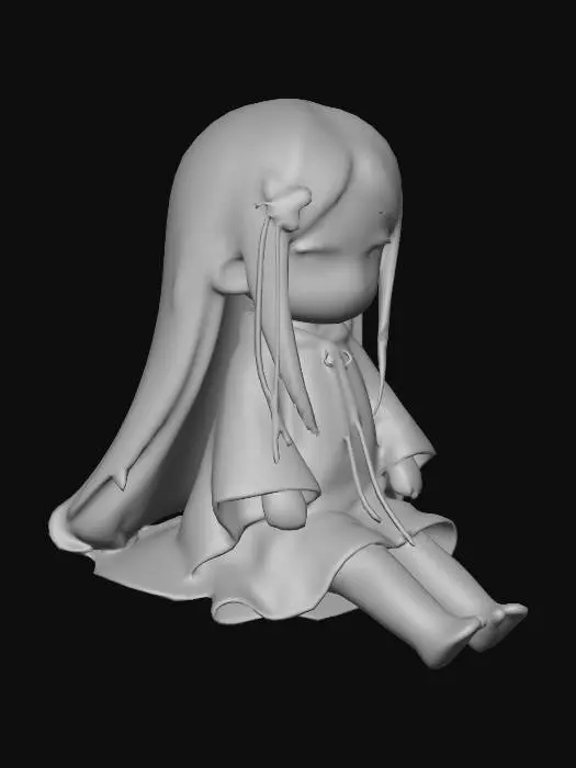 3D model for anime+doll+3d+model