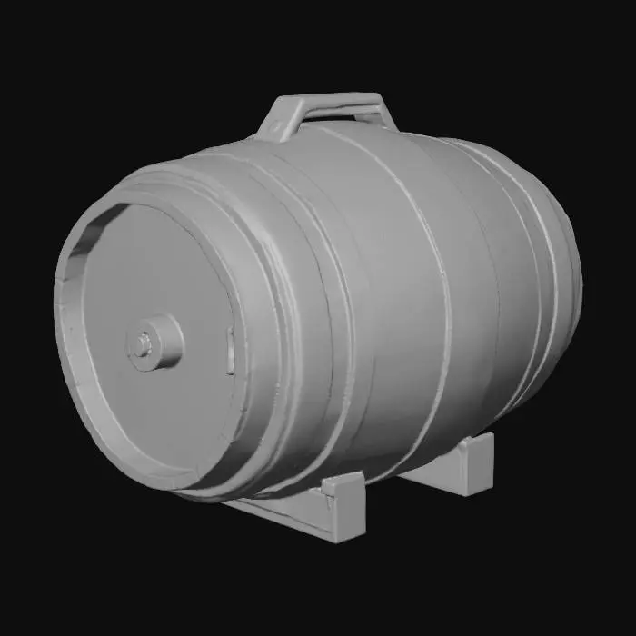 3D model for pixel kaplamalı bir varil istiyorum kalitesi çok düşük olsun