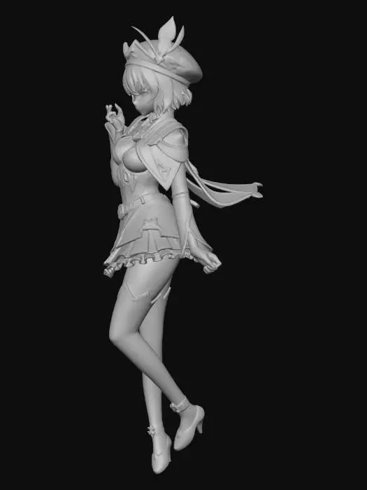 3D model for Magical Bard Heroine