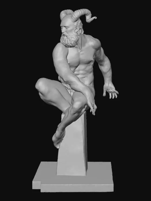 3D model for Satyr Contemplation