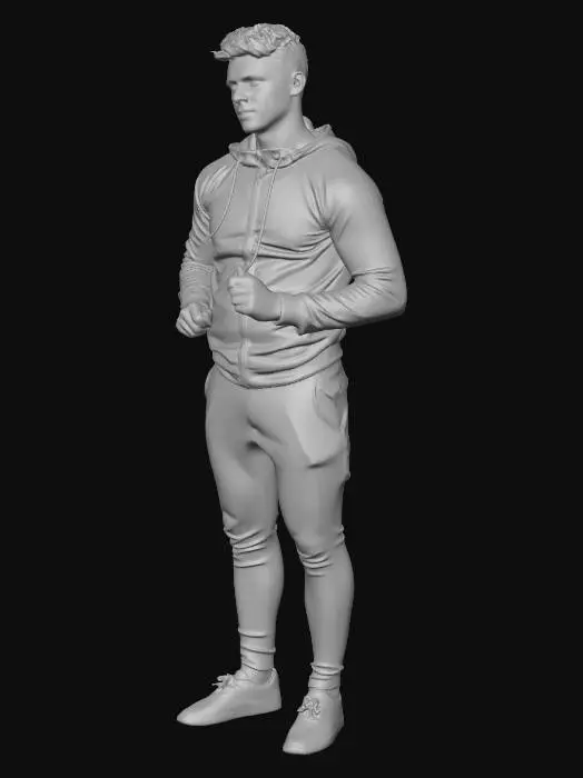 3D model for Athletic Blue Tracksuit