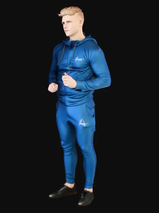 3D model for Athletic Blue Tracksuit