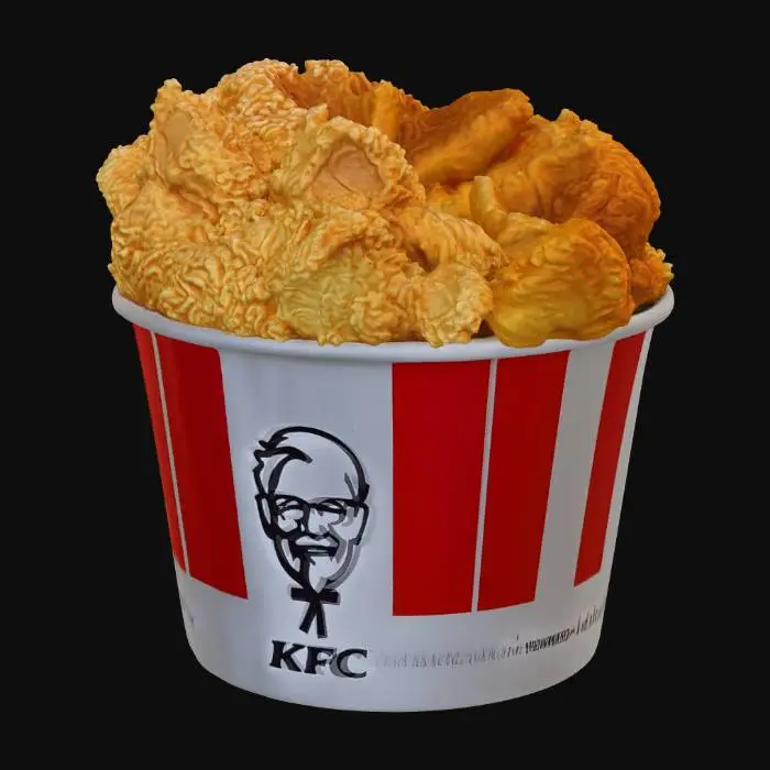 3D model for KFC Fried Chicken Bucket