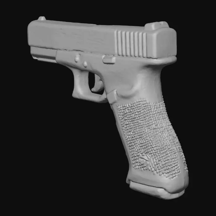 3D model for Tan Pistol