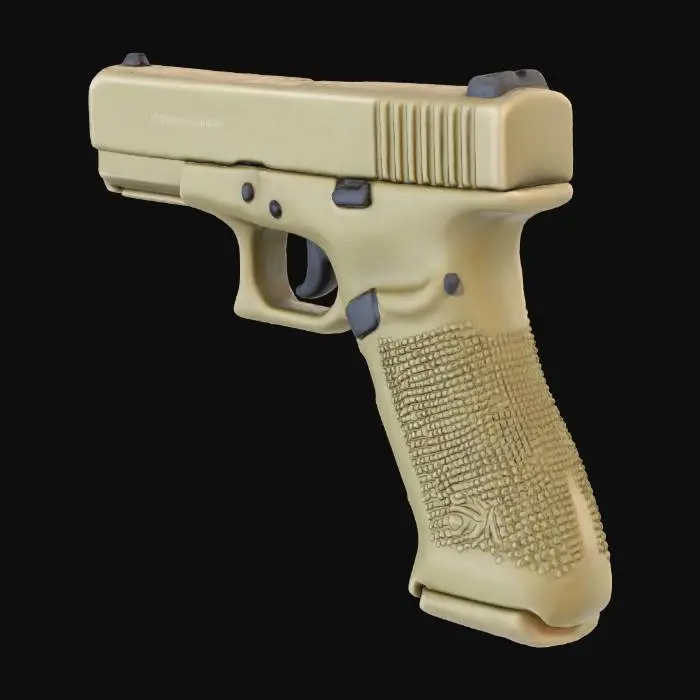 3D model for Tan Pistol