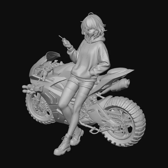 3D model for Neon Shadow Rider