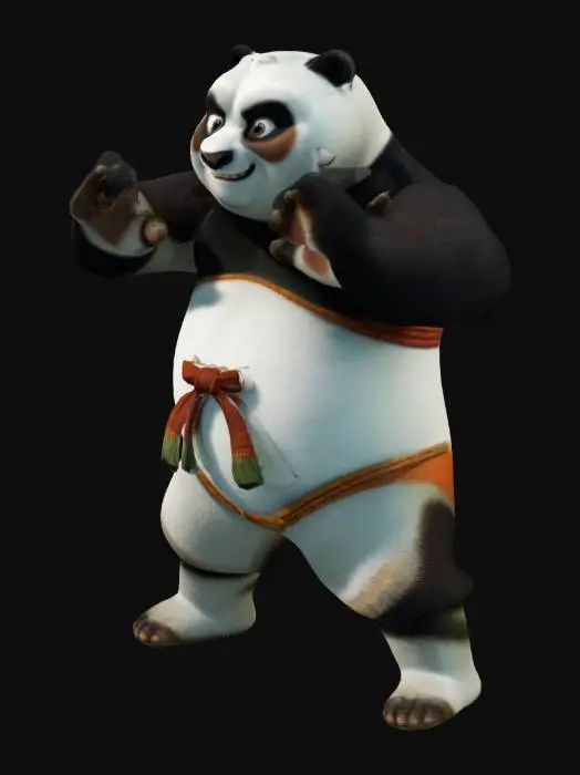 3D model for kung fu panda Po Dreamworks