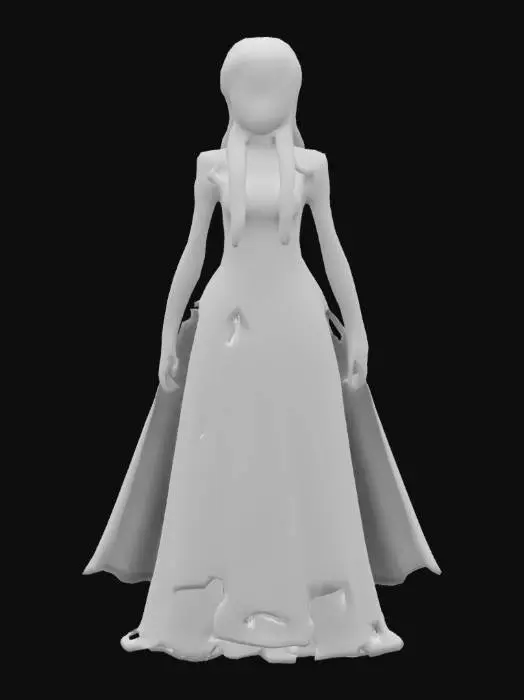 3D model for crea un immagine iperrealistica della regina Daenerys Targaryen del trono di spade