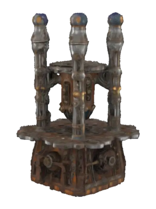 Gothic Energy Generator - Warhammer40k 3D model, vytvořený pomocí AI