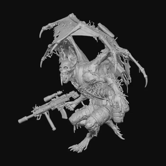 3D model for Bat-Winged Sniper Demon