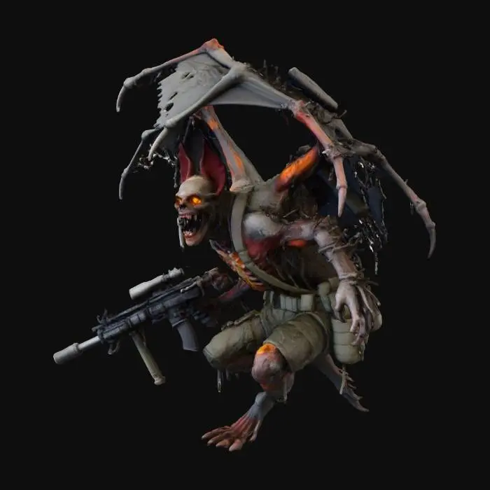 3D model for Bat-Winged Sniper Demon