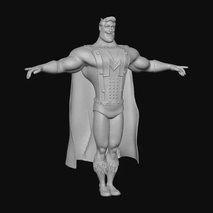 3D model for Metro Man, T pos