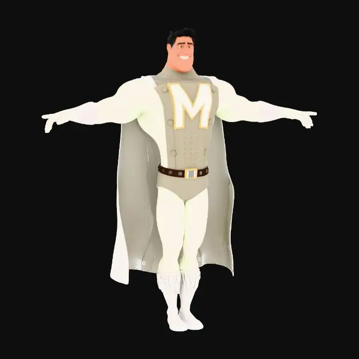 3D model for Metro Man, T pos